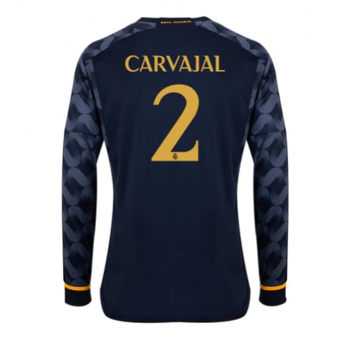 Pánský Fotbalový dres Real Madrid Daniel Carvajal #2 2023-24 Venkovní Dlouhý Rukáv